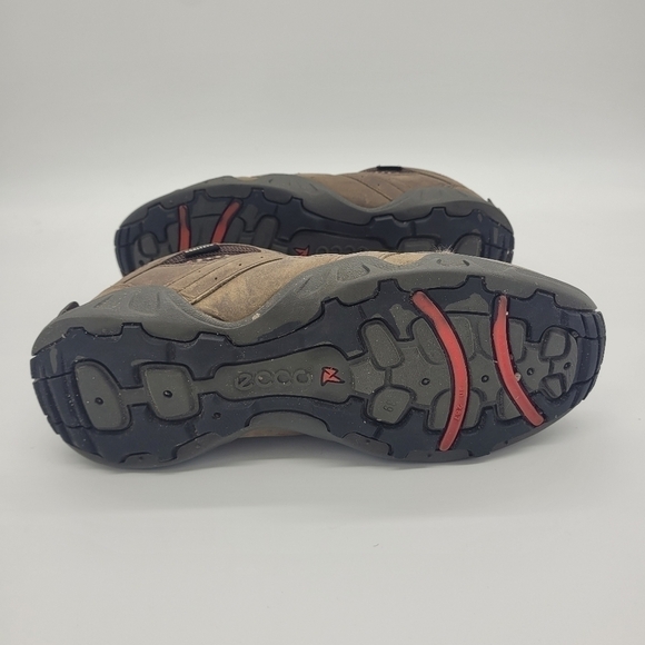Ecco Womens Receptor Gortex Brown Suede Low Top Hiking Running Shoes 8 - 8.5 - Picture 7 of 14